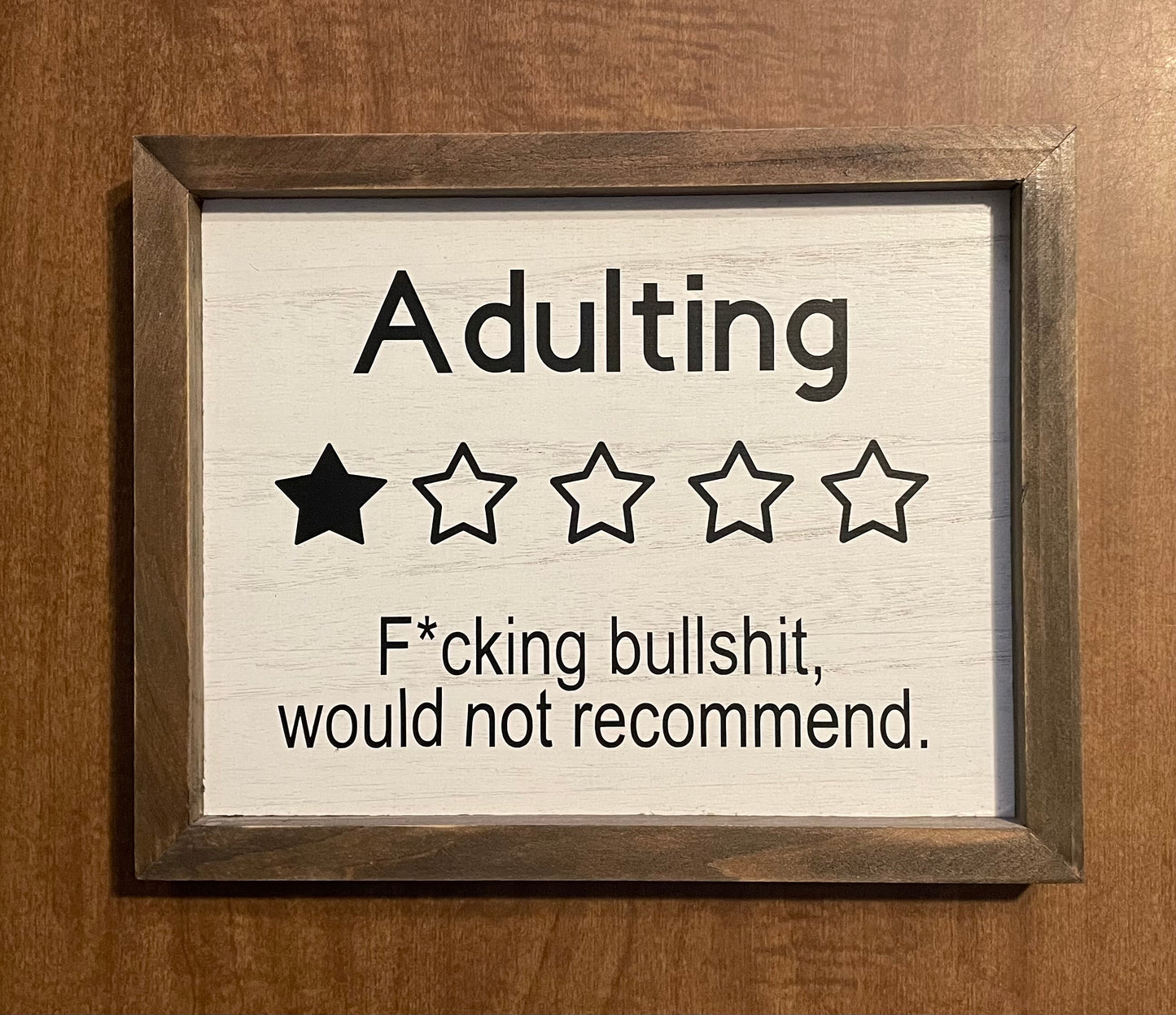 Adulting Sign